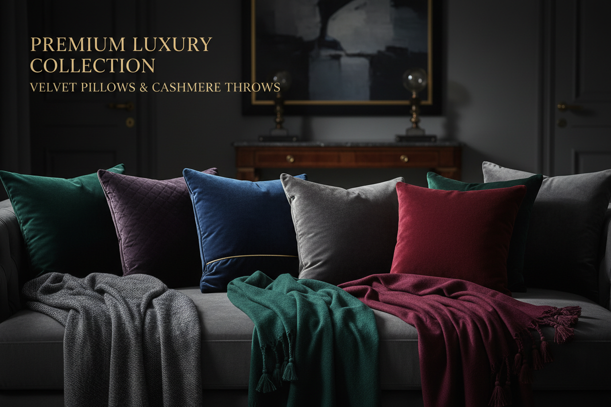 Throw Pillows & Blankets