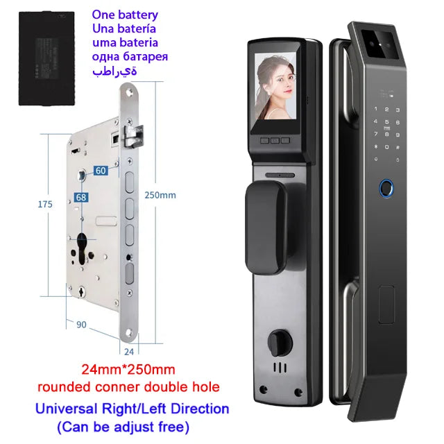 YKESDL D14P Smart Door Lock – Face & Fingerprint WiFi