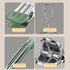 20 Clip Capacity Clothes Drying Rack Unmarked Design Stainless Steel Clothes Hanger Sock Rack Underwear Clips