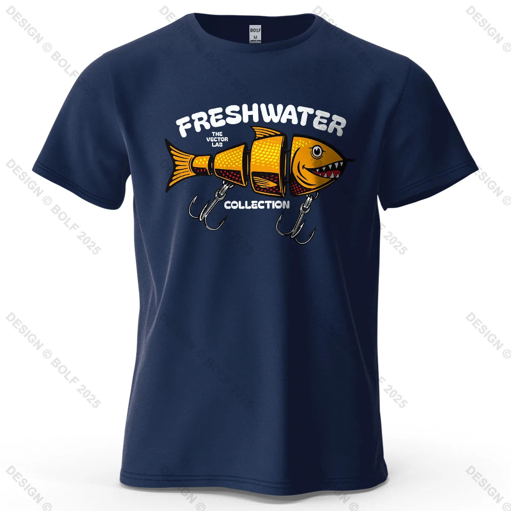 Fishing Lure Graphic T-Shirt | Oversized Cotton Tee