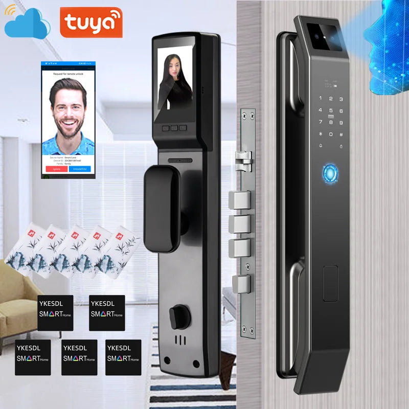 YKESDL D14P Smart Door Lock – Face & Fingerprint WiFi