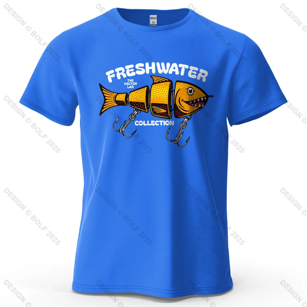 Fishing Lure Graphic T-Shirt | Oversized Cotton Tee