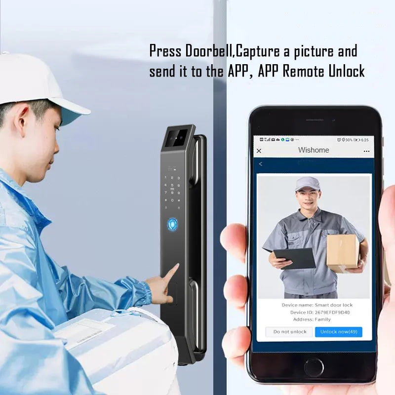 YKESDL D14P Smart Door Lock – Face & Fingerprint WiFi