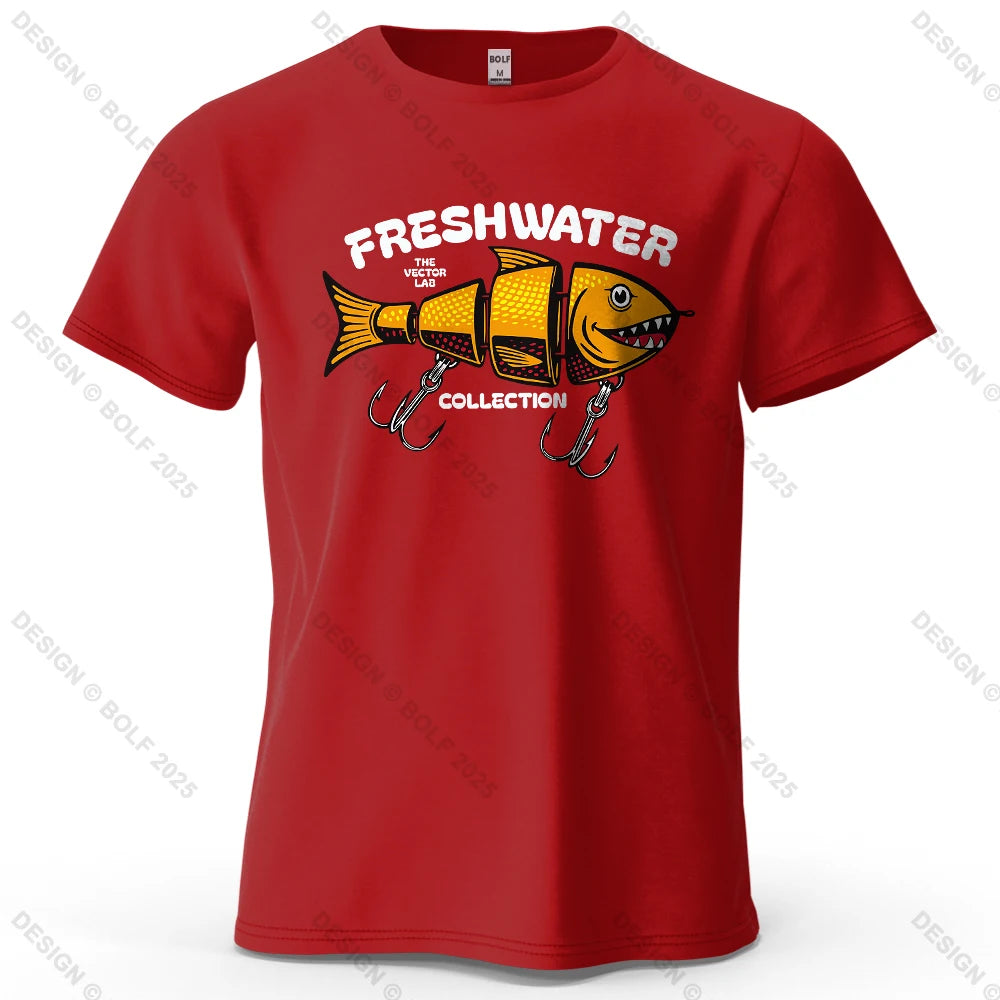 Fishing Lure Graphic T-Shirt | Oversized Cotton Tee