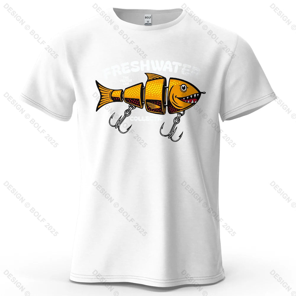 Fishing Lure Graphic T-Shirt | Oversized Cotton Tee