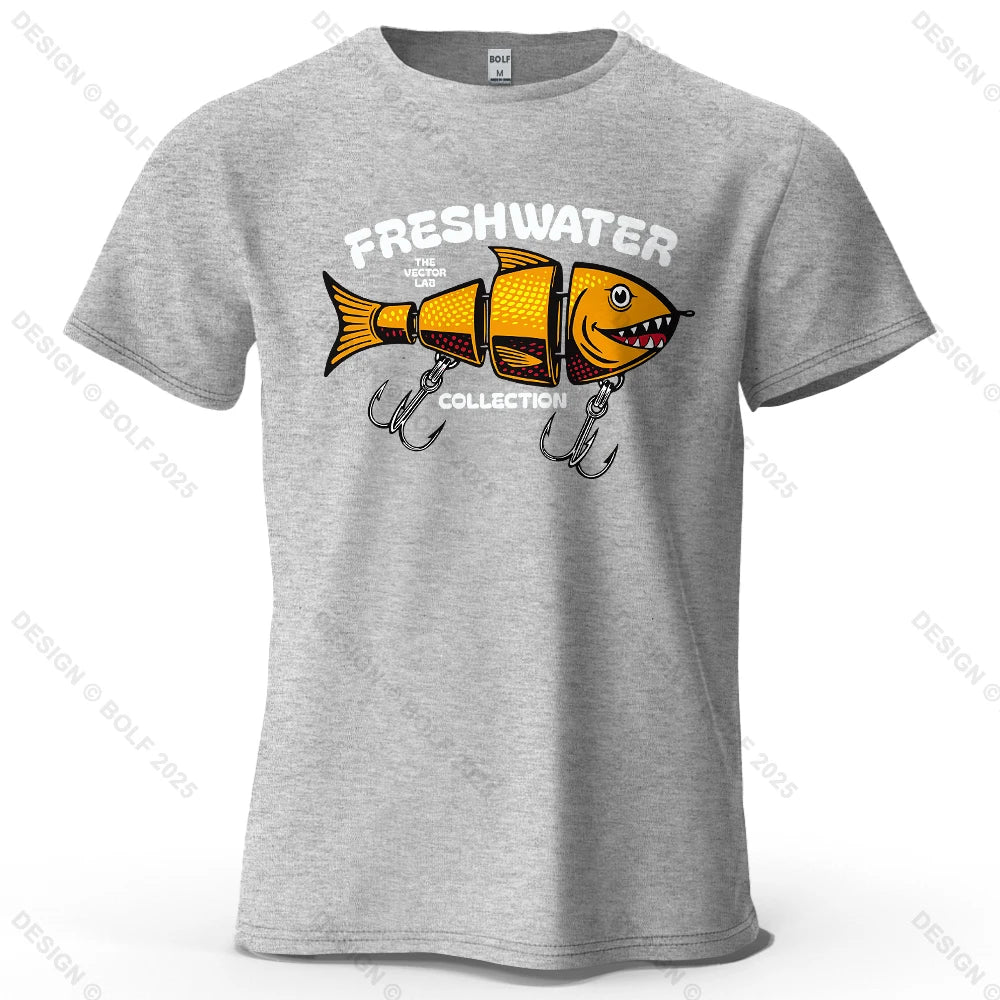Fishing Lure Graphic T-Shirt | Oversized Cotton Tee