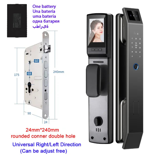 YKESDL D14P Smart Door Lock – Face & Fingerprint WiFi