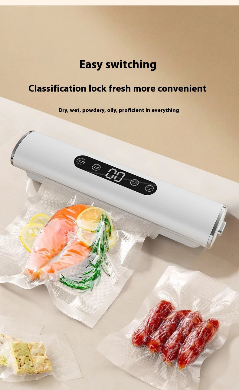 Professional Vacuum Sealer for Food Vacuumor for Products Kitchen Sealing Machine Cuisine Packaging Plastic Bag Sealant