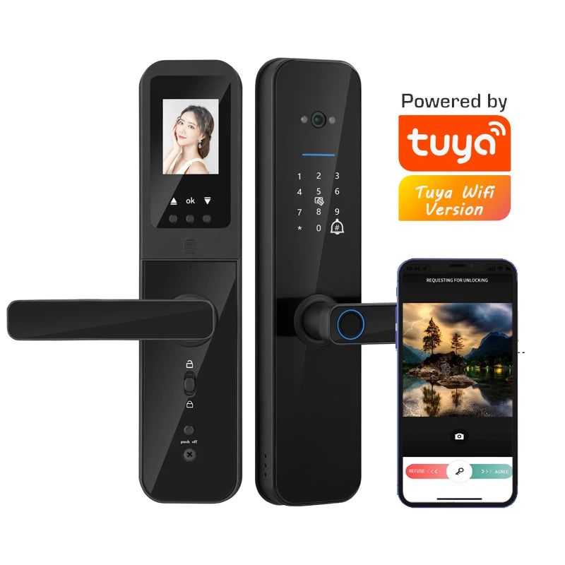 Smart Fingerprint Door Lock with HD Camera & WiFi