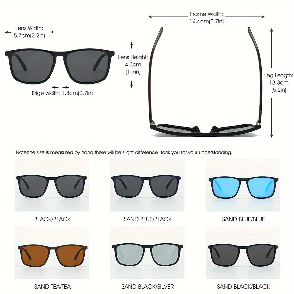 Square Polarized Sunglasses | UV400 Outdoor Eyewear