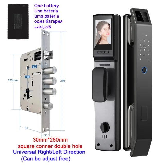 YKESDL D14P Smart Door Lock – Face & Fingerprint WiFi