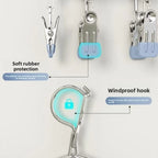 20 Clip Capacity Clothes Drying Rack Unmarked Design Stainless Steel Clothes Hanger Sock Rack Underwear Clips