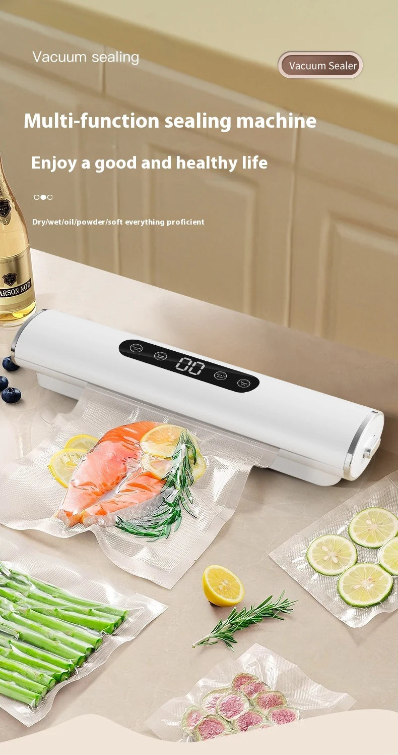 Professional Vacuum Sealer for Food Vacuumor for Products Kitchen Sealing Machine Cuisine Packaging Plastic Bag Sealant