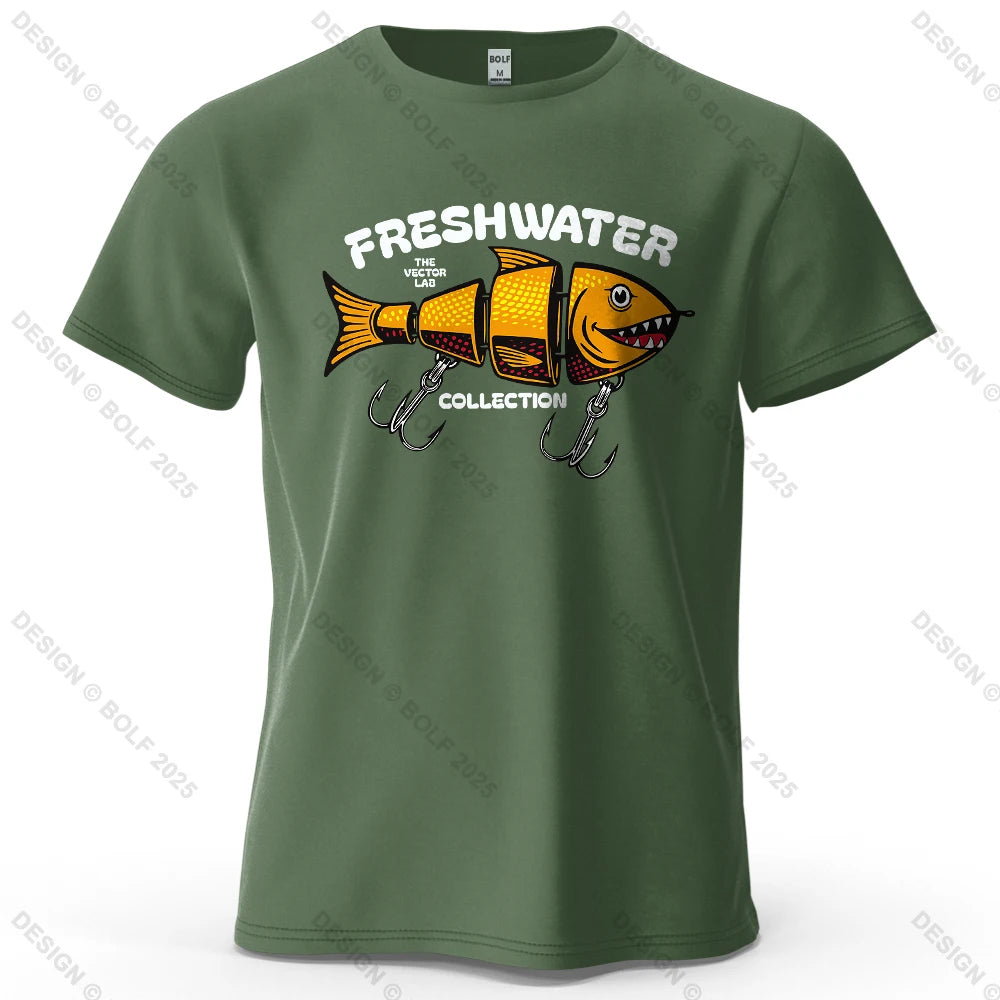Fishing Lure Graphic T-Shirt | Oversized Cotton Tee