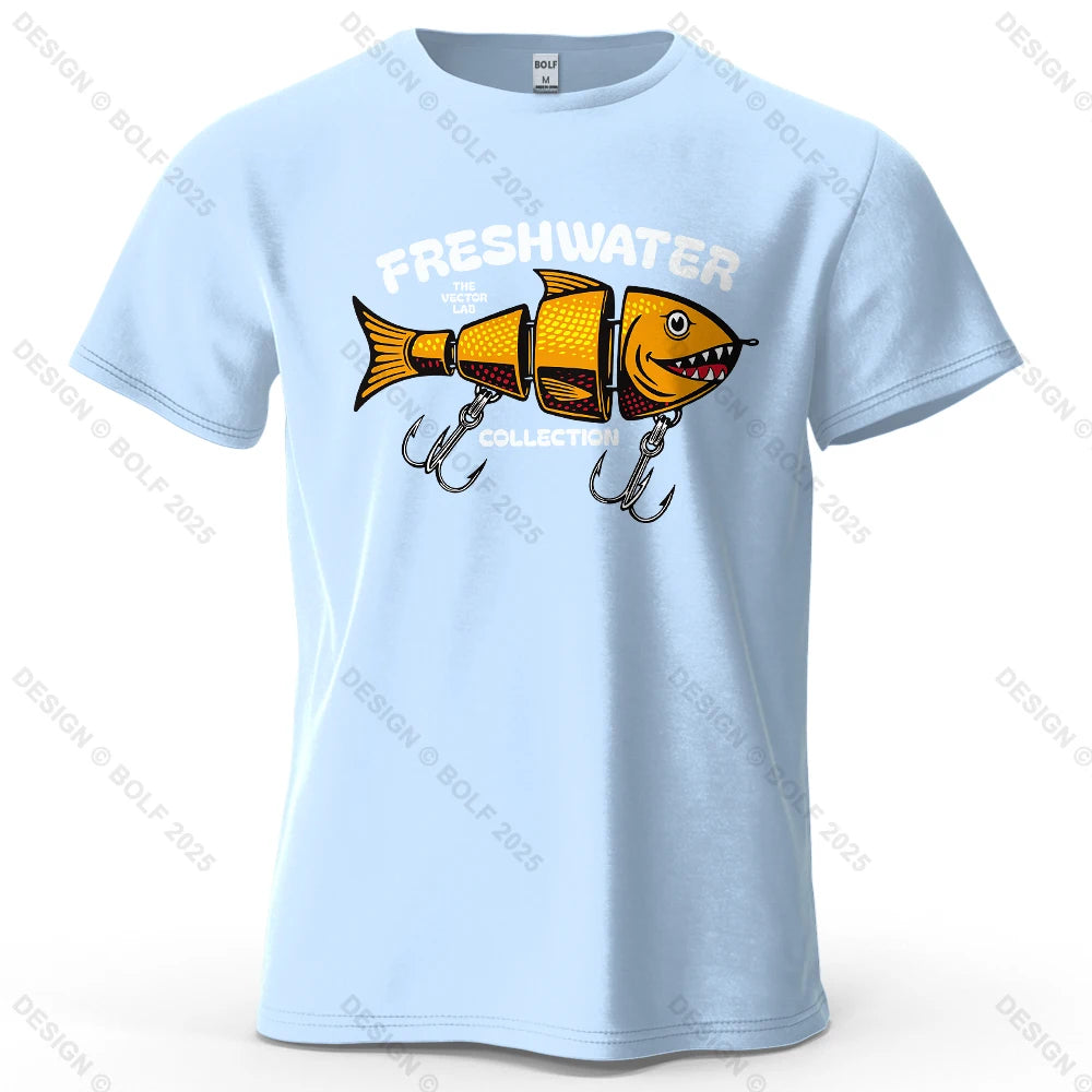 Fishing Lure Graphic T-Shirt | Oversized Cotton Tee