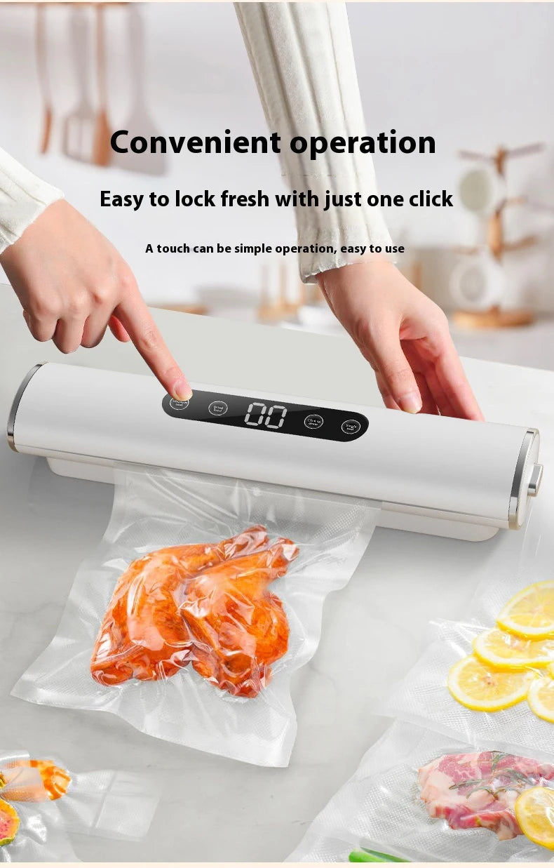 Professional Vacuum Sealer for Food Vacuumor for Products Kitchen Sealing Machine Cuisine Packaging Plastic Bag Sealant