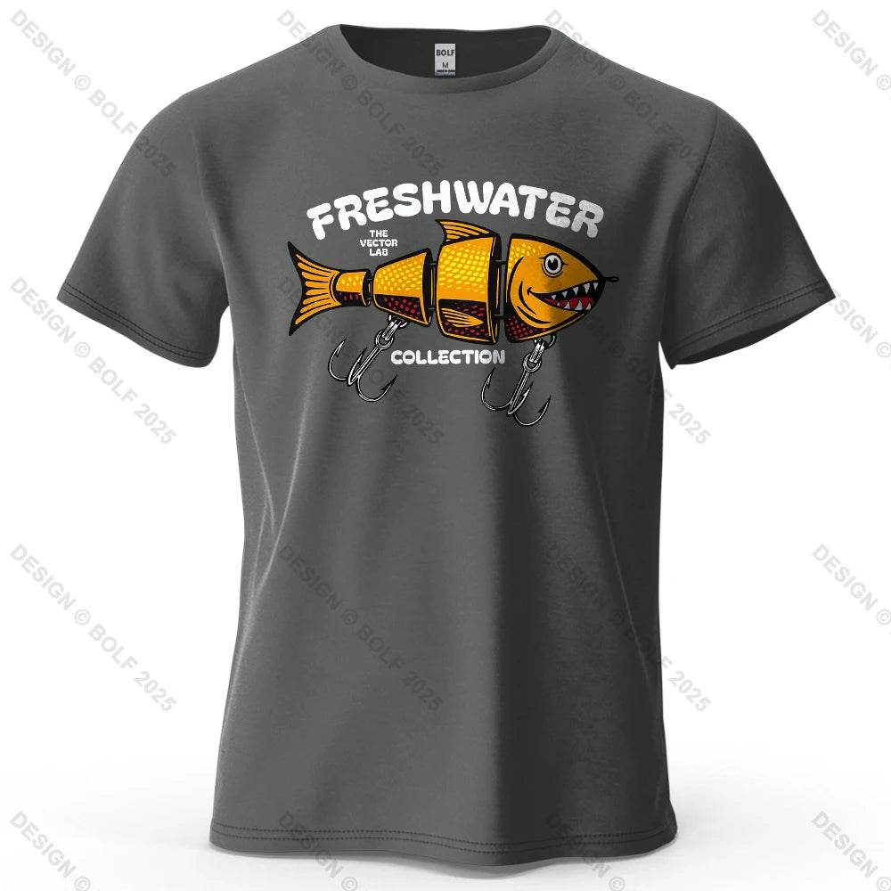 Fishing Lure Graphic T-Shirt | Oversized Cotton Tee