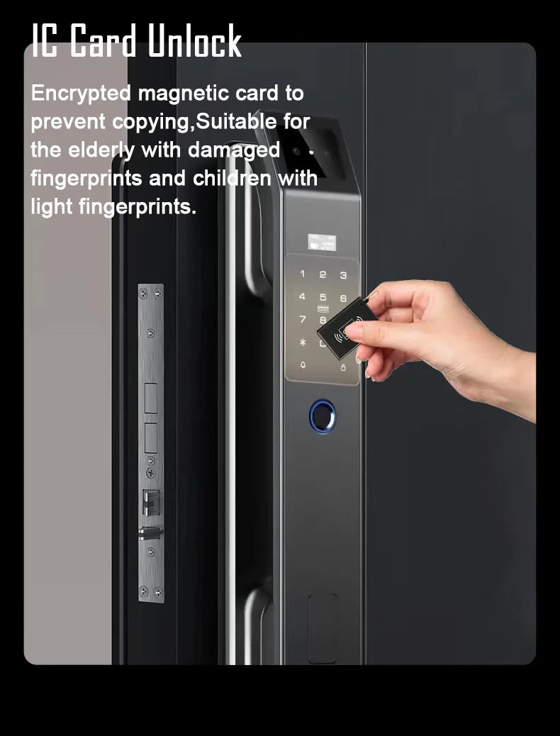 YKESDL D14P Smart Door Lock – Face & Fingerprint WiFi