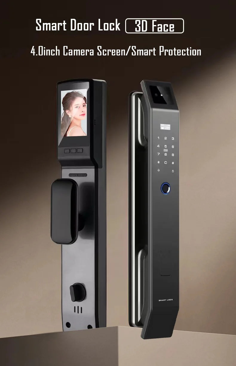YKESDL D14P Smart Door Lock – Face & Fingerprint WiFi