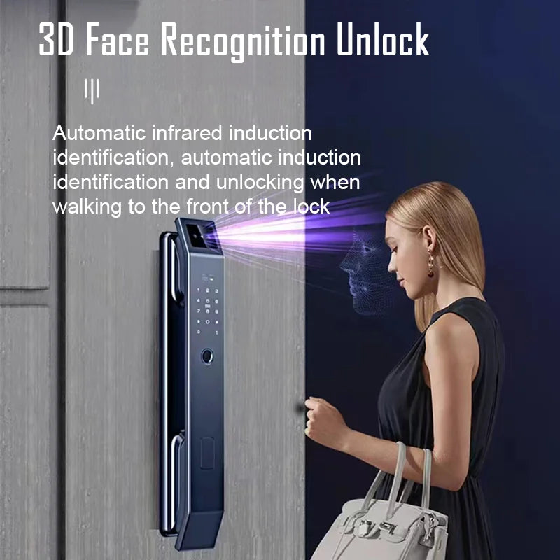 YKESDL D14P Smart Door Lock – Face & Fingerprint WiFi