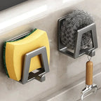 Stainless Steel Sponge Holder Self-Adhesive Kitchen Rack