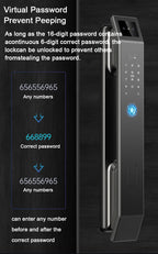 YKESDL D14P Smart Door Lock – Face & Fingerprint WiFi
