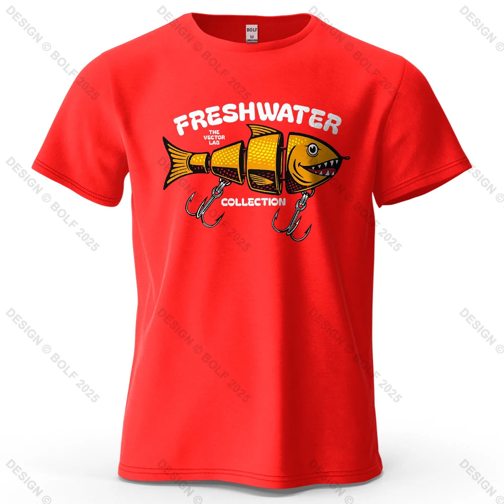 Fishing Lure Graphic T-Shirt | Oversized Cotton Tee
