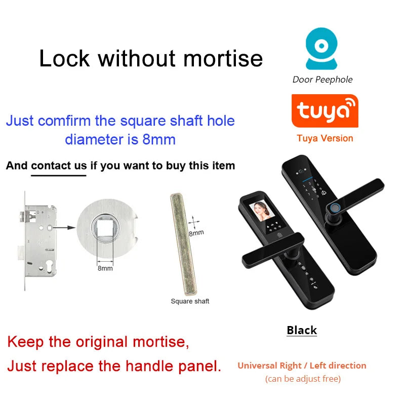 Smart Fingerprint Door Lock with HD Camera & WiFi