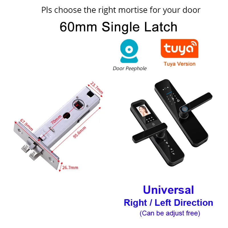 Smart Fingerprint Door Lock with HD Camera & WiFi