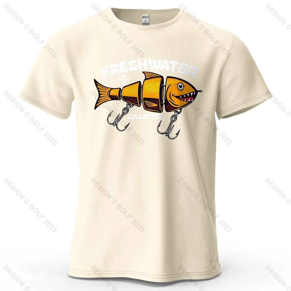 Fishing Lure Graphic T-Shirt | Oversized Cotton Tee