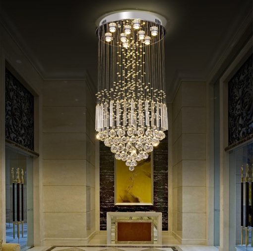 Đèn Thả Thông Tầng, Đèn Thông Tầng Pha Lê K9 - Decor Trang Trí Nội Thất Sang Trọng - Hình ảnh 4