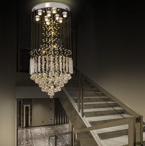Đèn Thả Thông Tầng, Đèn Thông Tầng Pha Lê K9 - Decor Trang Trí Nội Thất Sang Trọng - Hình ảnh 3