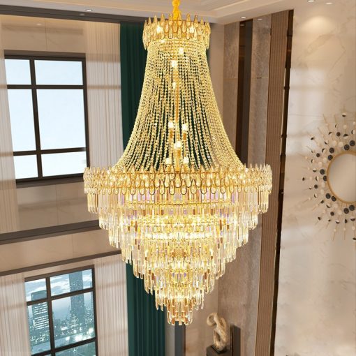 Đèn Thông Tầng Pha Lê K9 - Kiểu Dáng Hiện Đại, Thiết Kế Sang Trọng, Trang Trí Nội Thất - Hình ảnh 2