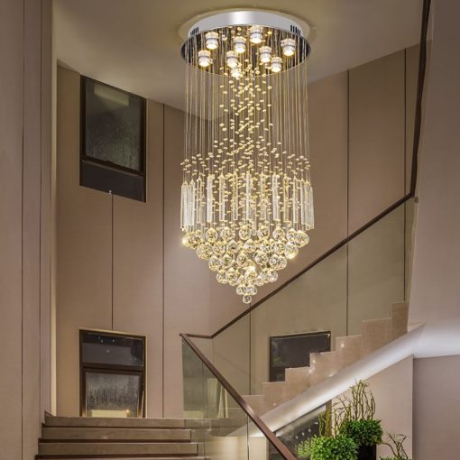 Đèn Thả Thông Tầng, Đèn Thông Tầng Pha Lê K9 - Decor Trang Trí Nội Thất Sang Trọng - Hình ảnh 2