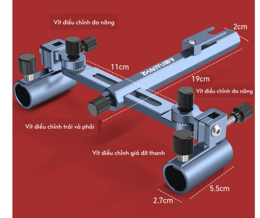 GÁC CẦN ĐÔI 360 ĐỘ GẮN THÙNG CÂU ĐÀI - Hình ảnh 5