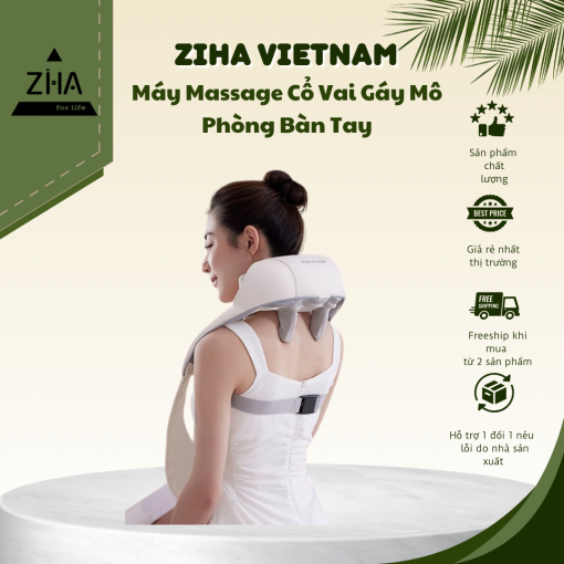 Máy massage cổ vai gáy M3 mô phỏng kỹ thuật massage số 8, cải thiện sức khoẻ tổng thể cho người già, giúp giảm mệt mỏi