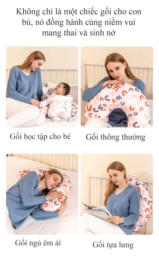 Gối cho con bú, gối hỗ trợ cho trẻ ti sữa - Hình ảnh 14