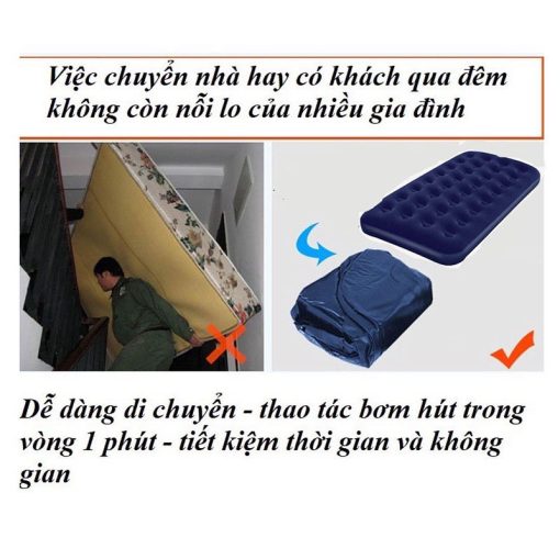 Đệm hơi cao cấp BESTWAY, nệm hơi có bơm điện 2 chiều, tải trọng cao, nhỏ gọn, siêu êm - Hình ảnh 9