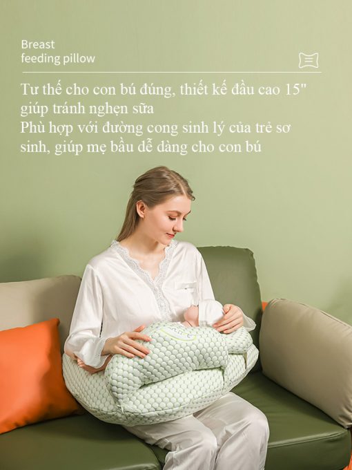 Gối cho con bú, gối hỗ trợ cho trẻ ti sữa - Hình ảnh 2