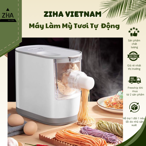 Máy làm mỳ tươi tự động, máy làm mỳ sợi tại nhà dễ dàng sử dụng