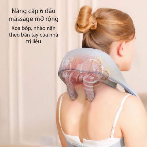 Máy massage cổ vai gáy M3 mô phỏng kỹ thuật massage số 8, cải thiện sức khoẻ tổng thể cho người già, giúp giảm mệt mỏi - Hình ảnh 8