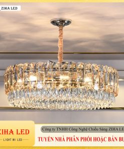 Đèn thả trần, đèn thả pha lê hiện đại, Kích thước 100cm, phù hợp nhiều không gian