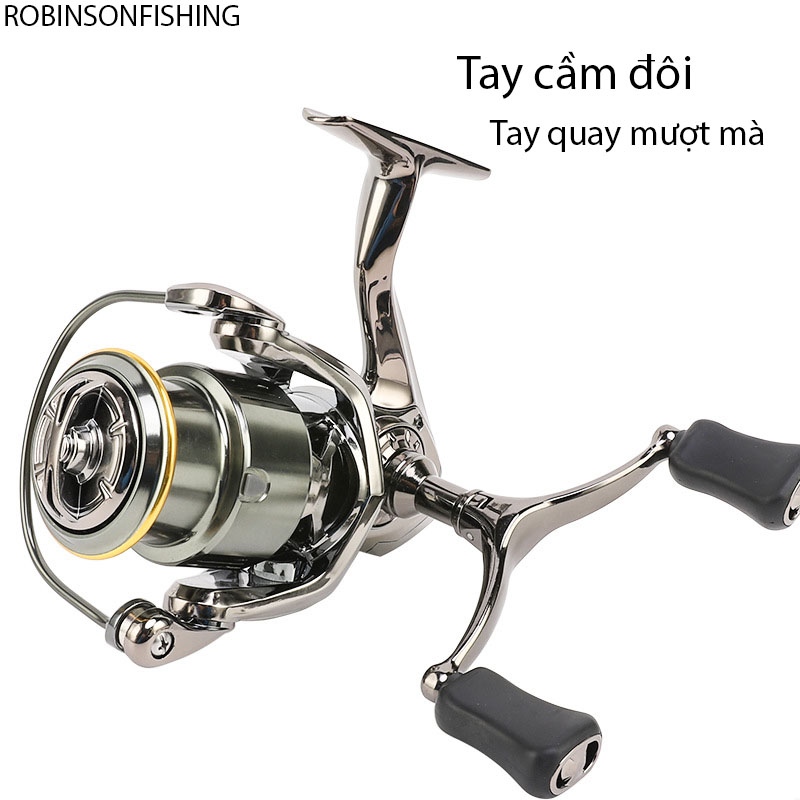 Máy Câu Kim Loại 2 Tay Quay HES T01 - Ảnh 9