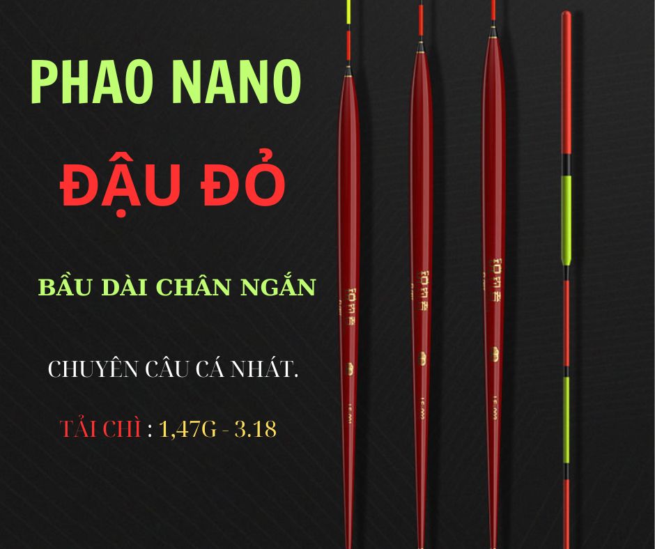 Phao Câu Đài Đậu Đỏ Câu Cá Nhát