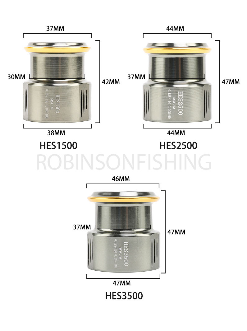 Máy Câu Kim Loại 2 Tay Quay HES T01 - Ảnh 5