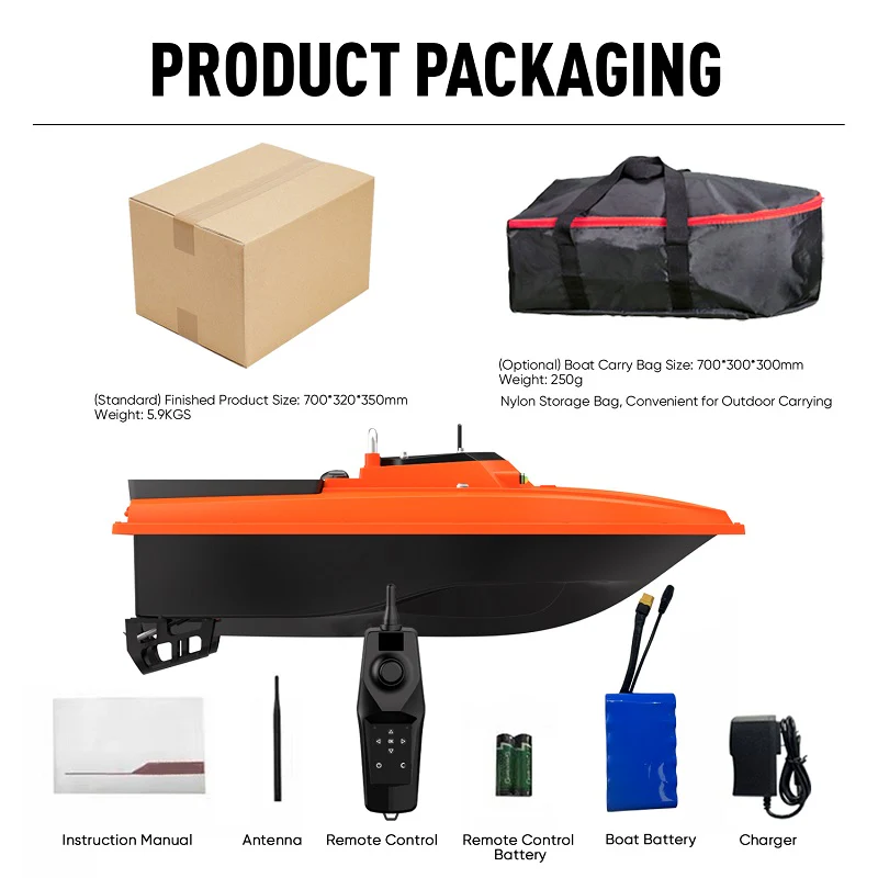 Thuyền Xả Mồi Câu Cá Từ Xa D80 - Ảnh 9