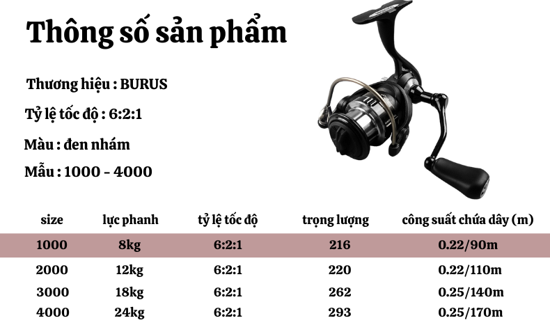 SIÊU PHẨM MÁY CÂU KIM LOẠI BURUS CAO CẤP - Ảnh 10