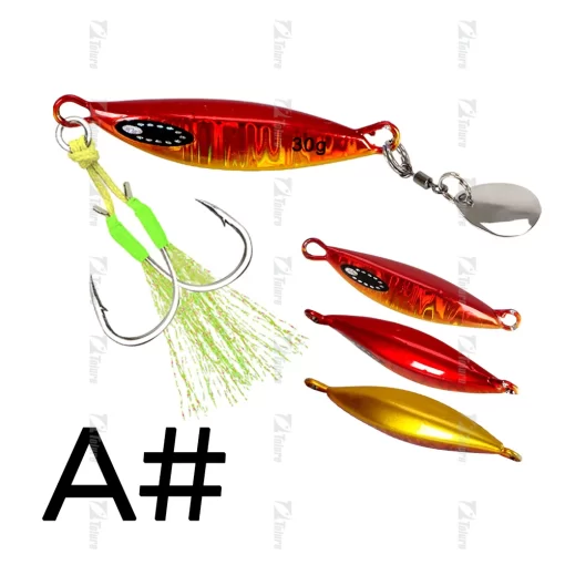 TOLU 2024 Spin Tail Metal Jig Fishing Lure 20g 30g 40g 60g Spinner Shad Metal Vib Casting Shore Jig Bait Copper Blade Spoon Bass - Image 10