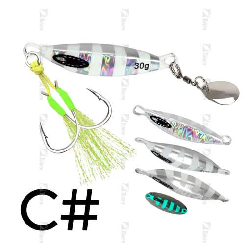 TOLU 2024 Spin Tail Metal Jig Fishing Lure 20g 30g 40g 60g Spinner Shad Metal Vib Casting Shore Jig Bait Copper Blade Spoon Bass - Image 11