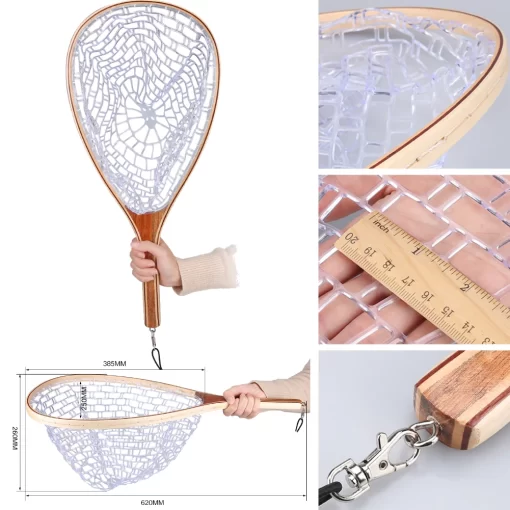 Fishing Landing Net Aluminum Alloy Durable Telescoping Extend to 190cm/130cm/55cm Folding Mesh Safe Fish Catching Releasing - Image 33